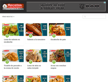 Tablet Screenshot of cocinarecetasfaciles.com